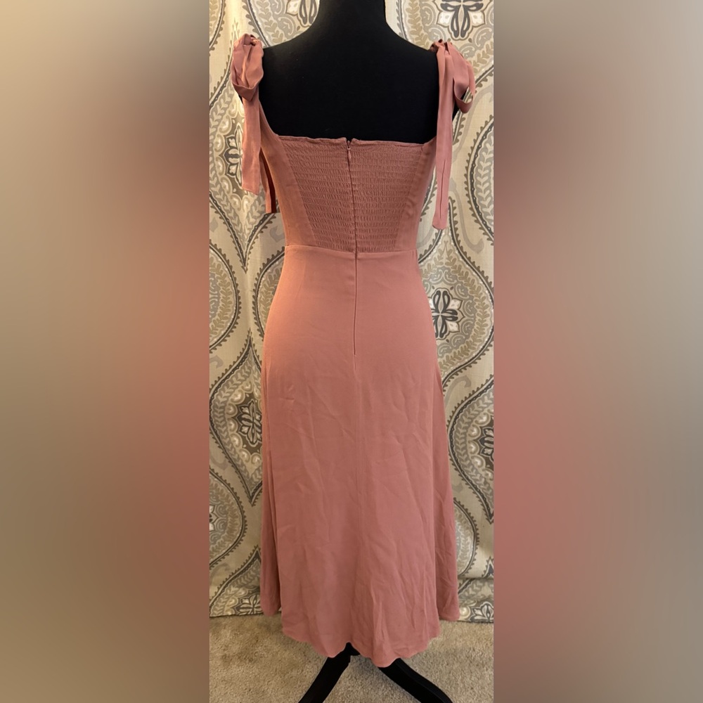 Reformation Twilight Midi Dress - Praline - Size 0 - Excellent Condition - Picture 5 of 7